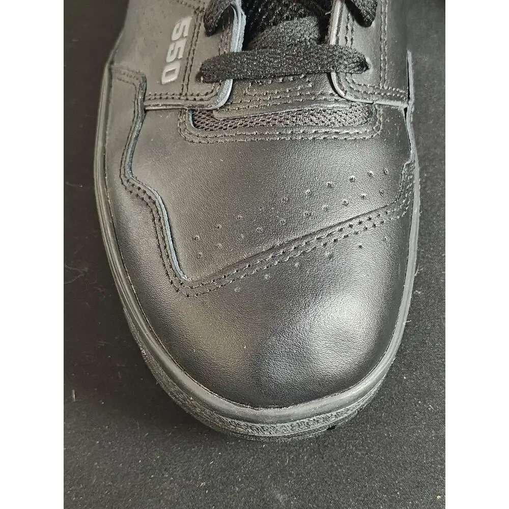 New Balance Mens Size 13 550 Black Triple Black Leather Sneakers BB550BBB NWT